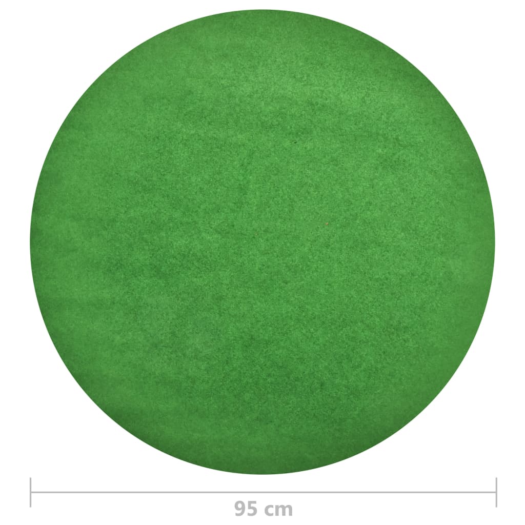 vidaXL 人工芝 スタッド付き 直径95cm グリーン 丸型