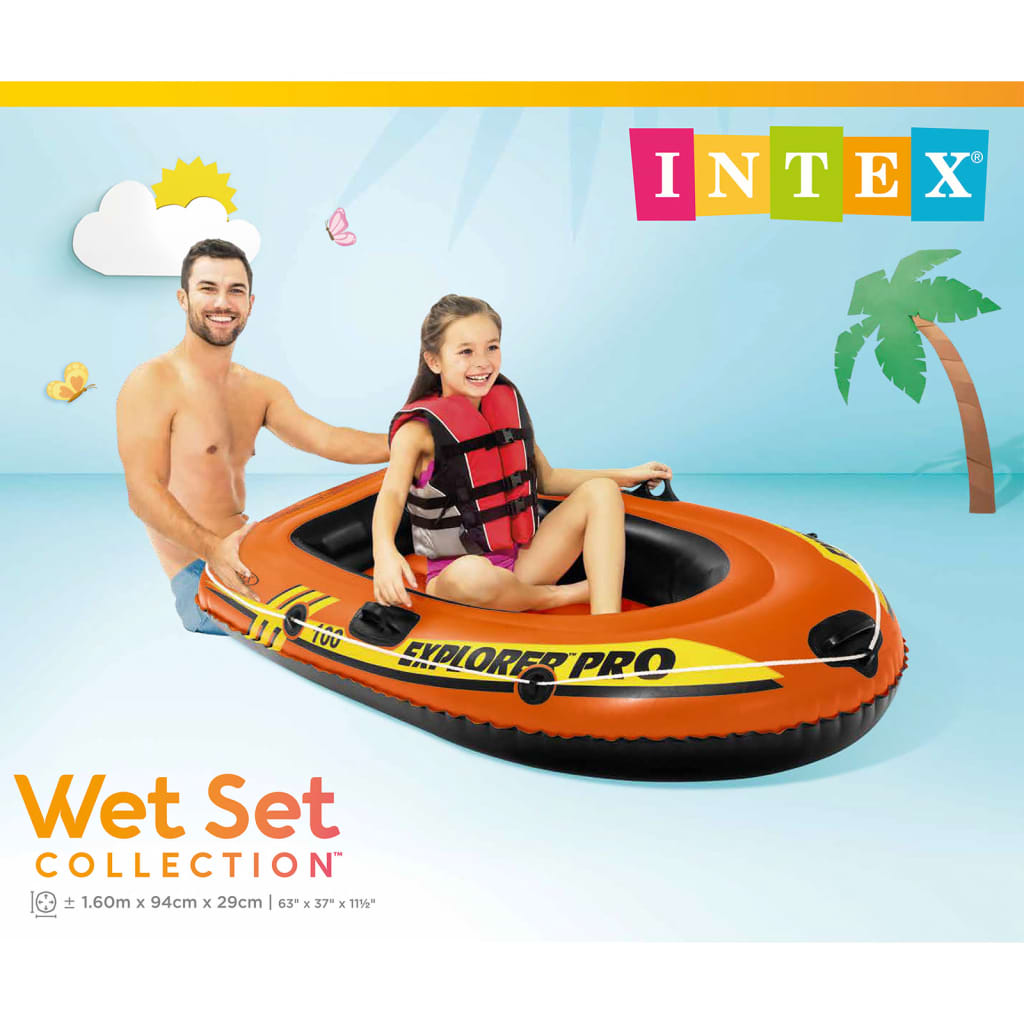 INTEX Intex インフレータブルボート エクスプローラープロ 100 160x94x29 cm 58355NP