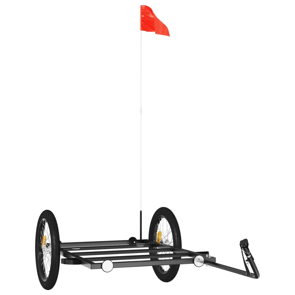 vidaXL 自転車用トレーラー ブラック 135x68x37 cm 鉄製スポーツグッズアウトドアレクリエーションサイクリング自転車用アクセサリ自転車トレーラー(代引不可)【送料無料】 vidaXL 自転車用トレーラー ブラック 135x68x37 cm 鉄製 | vidaXL.jp