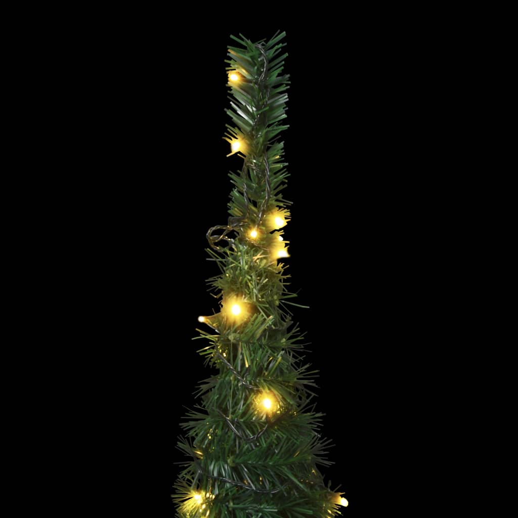 vidaXL ポップアップ ストリング 人工プレライトクリスマスツリー グリーン 210cm