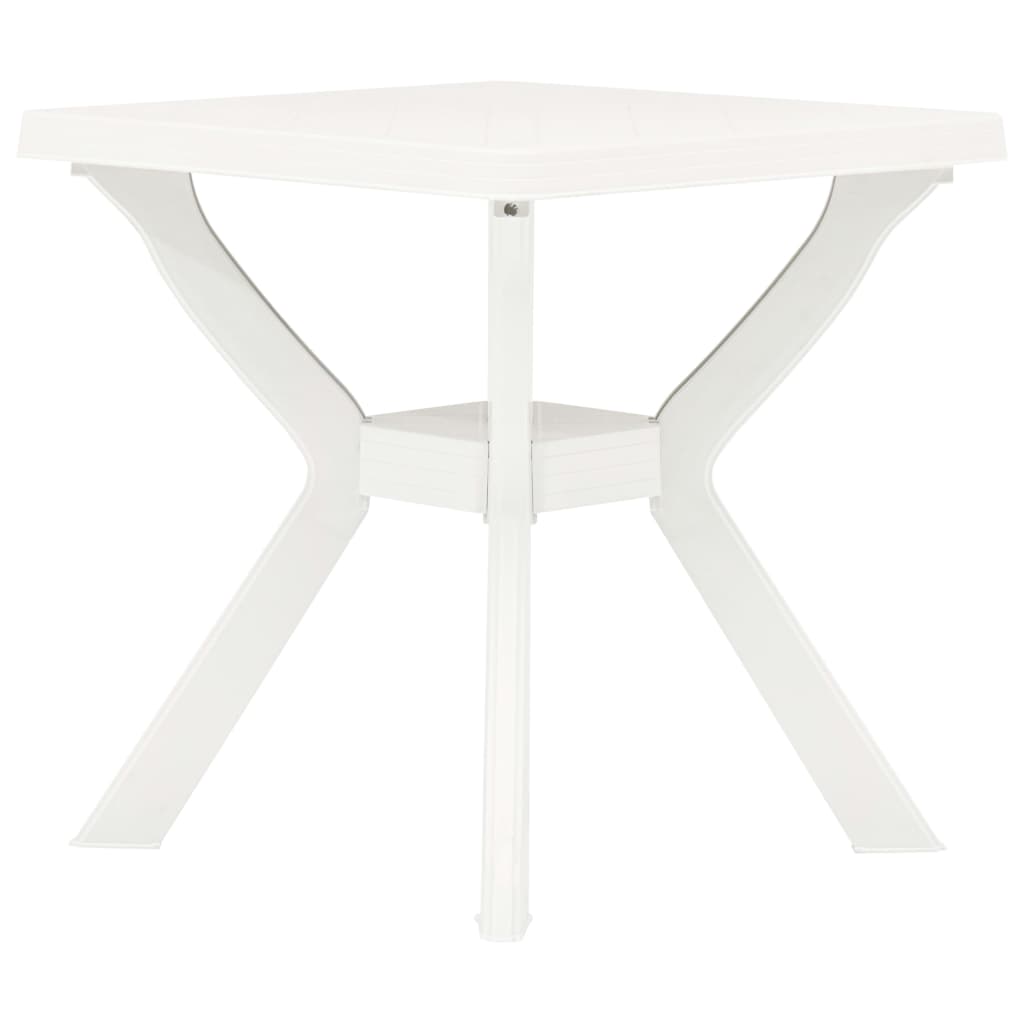 vidaXL ビストロテーブル 70x70x72 cm プラスチック製 ホワイト