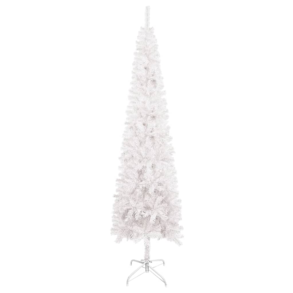 vidaXL スリム型 クリスマスツリー 240cm ホワイト