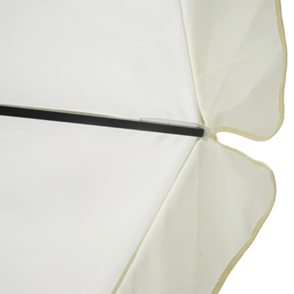 vidaXL パラソル アルミ製 ホワイト 500cm