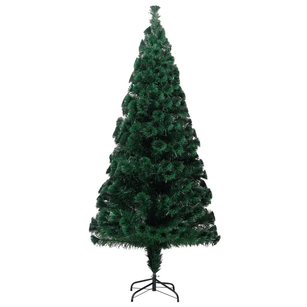 vidaXL フェイククリスマスツリー スタンド付き グリーン 180cm 光ファイバー製