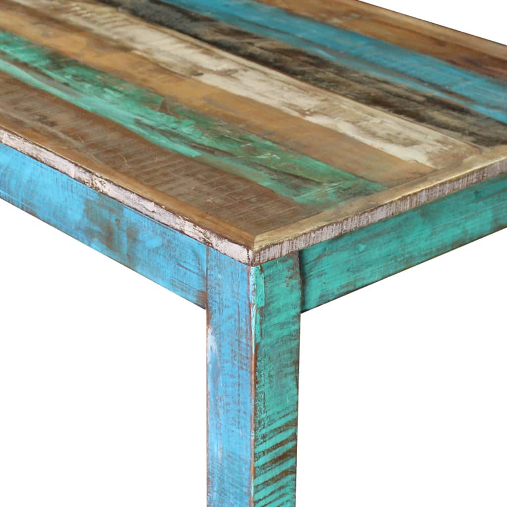 vidaXL バーテーブル 無垢 再生木材 115x60x107cm