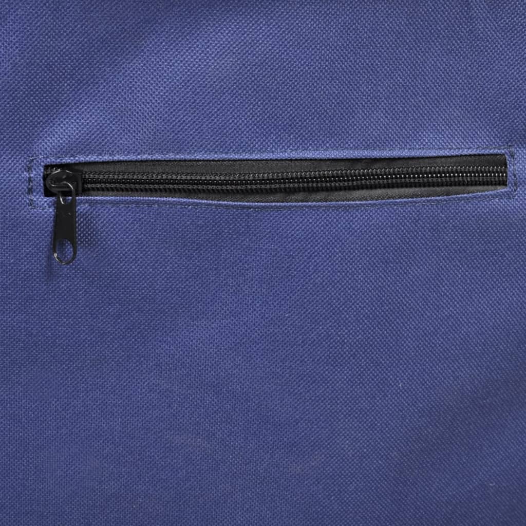 vidaXL 携帯用＆折りたたみ式ビーチトロリー 車輪付き ブルー