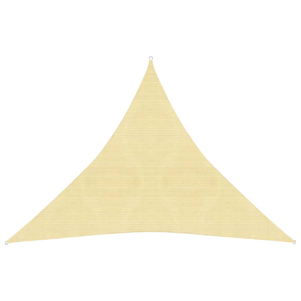 vidaXL サンシェード 高密度ポリエチレン製 三角形 3.6x3.6x3.6m ベージュ