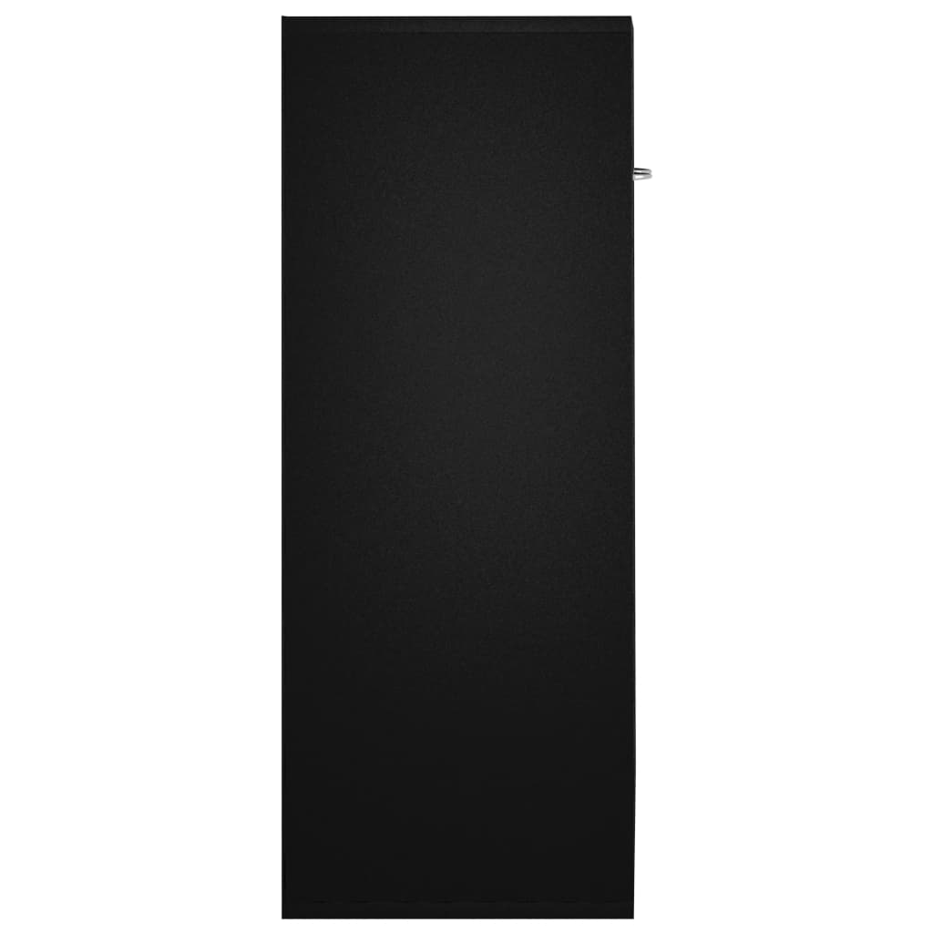 vidaXL サイドボード 黒色 60x30x75cm パーティクルボード