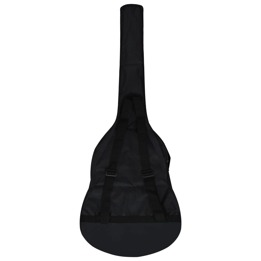 vidaXL ギターバッグ 1/2クラシックギター ブラック 95x36.5cm 布製
