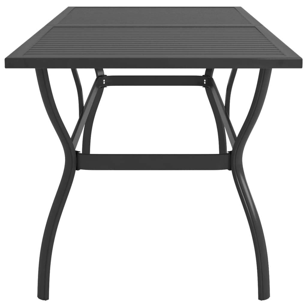 vidaXL ガーデンテーブル アントラシート 190x80x72 cm スチール製
