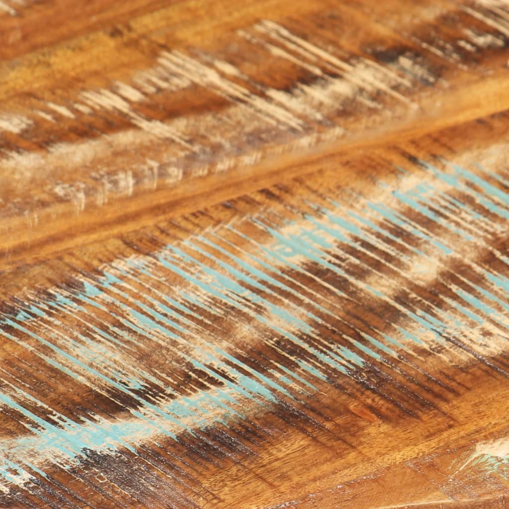 vidaXL コーヒーテーブル 68x68x30cm 無垢の再生木材 ブラック