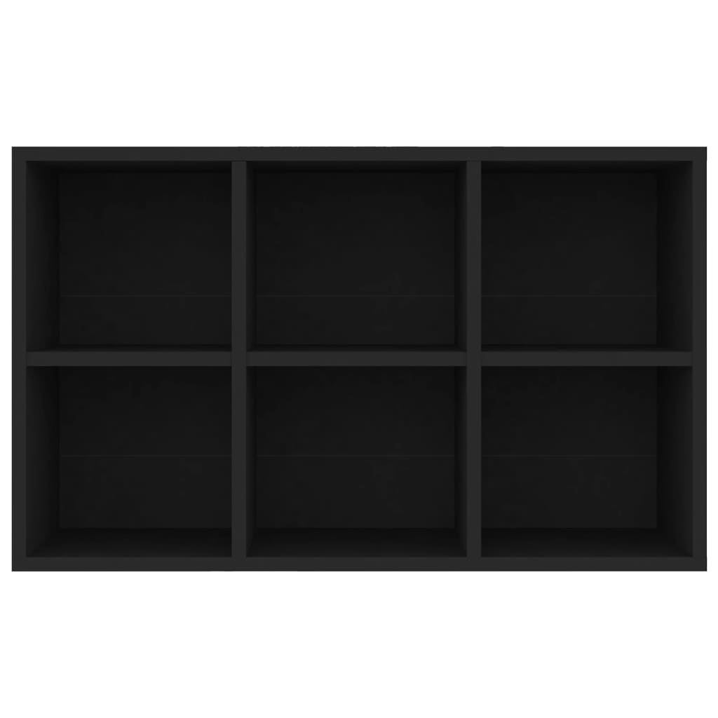 vidaXL ブックキャビネット/サイドボード ブラック 66x30x98 cm パーティクルボード