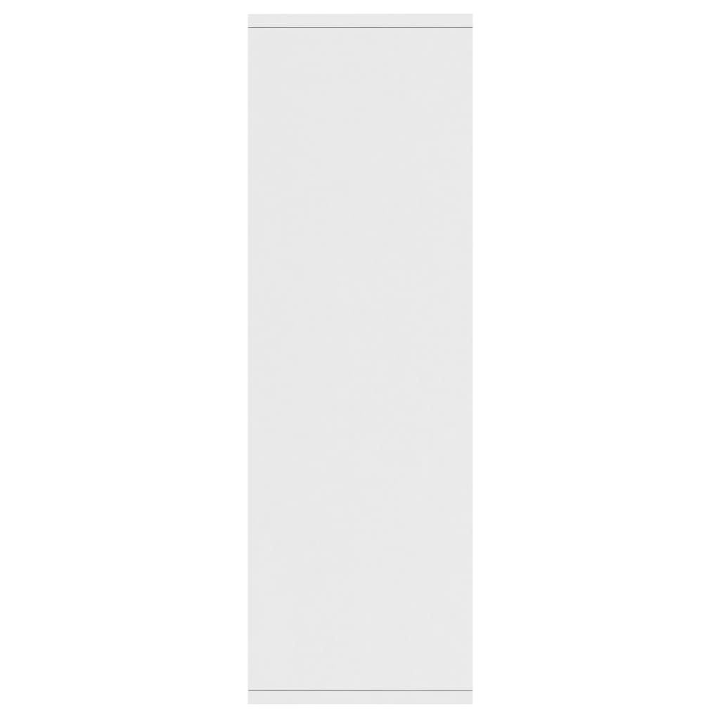 vidaXL ブックキャビネット/サイドボード 白色 50x25x80 cm パーティクルボード