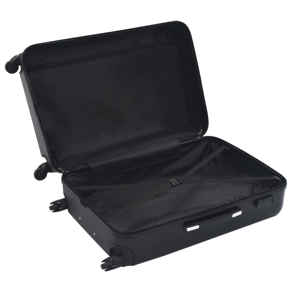 vidaXL ハードスーツケース3点セット ブラック ABS製