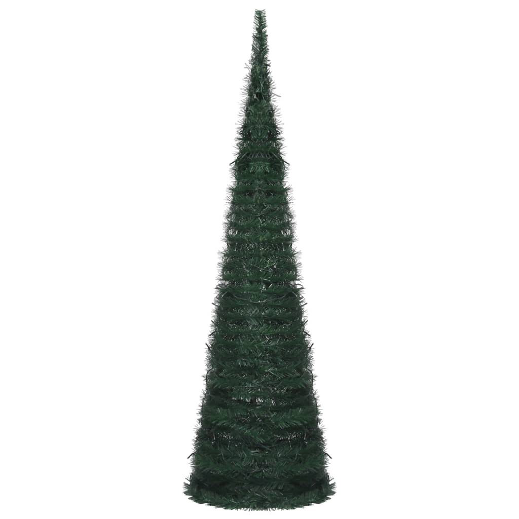 vidaXL ポップアップ ストリング 人工プレライトクリスマスツリー グリーン 150cm