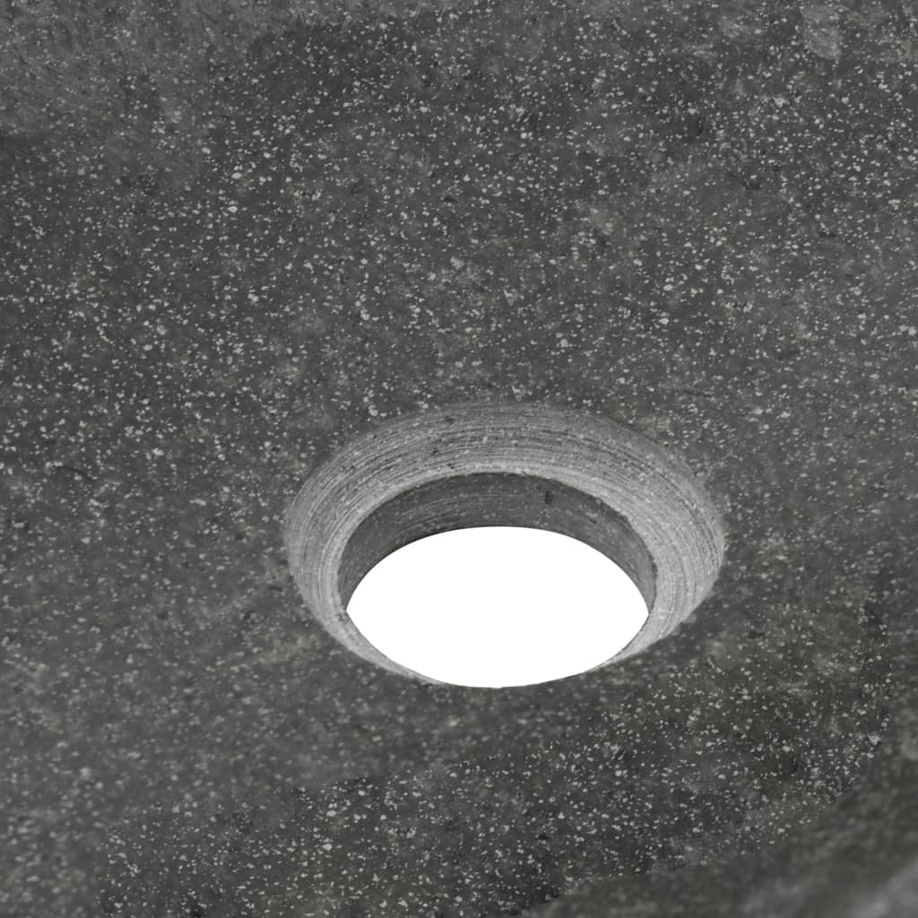 vidaXL 洗面器 60-70cm リバーストーン 卵形