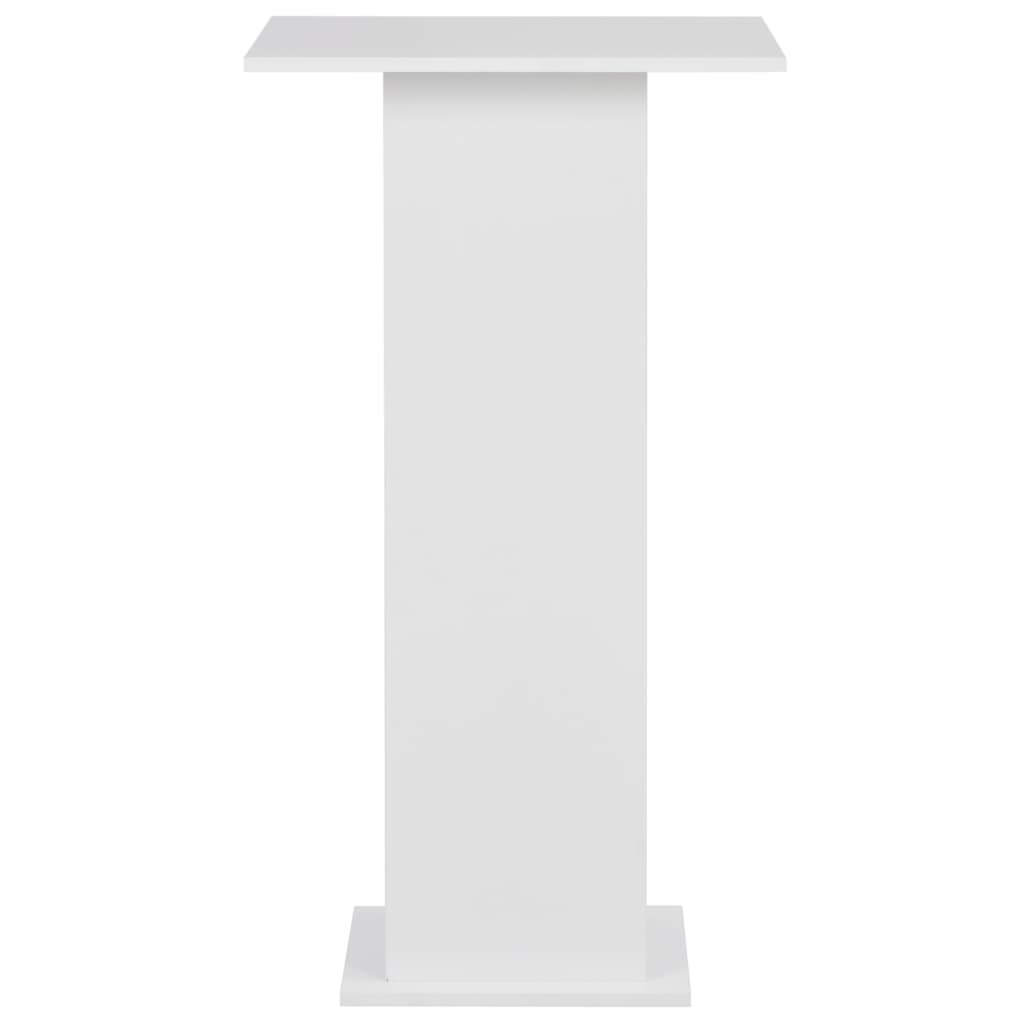 vidaXL バーテーブル ホワイト 60x60x110cm