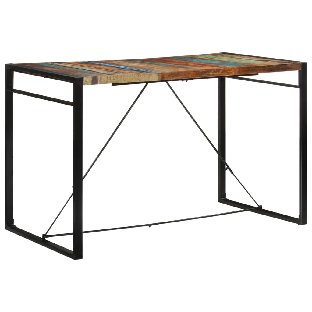 vidaXL バーテーブル 175x90x110 cm 無垢の再生材