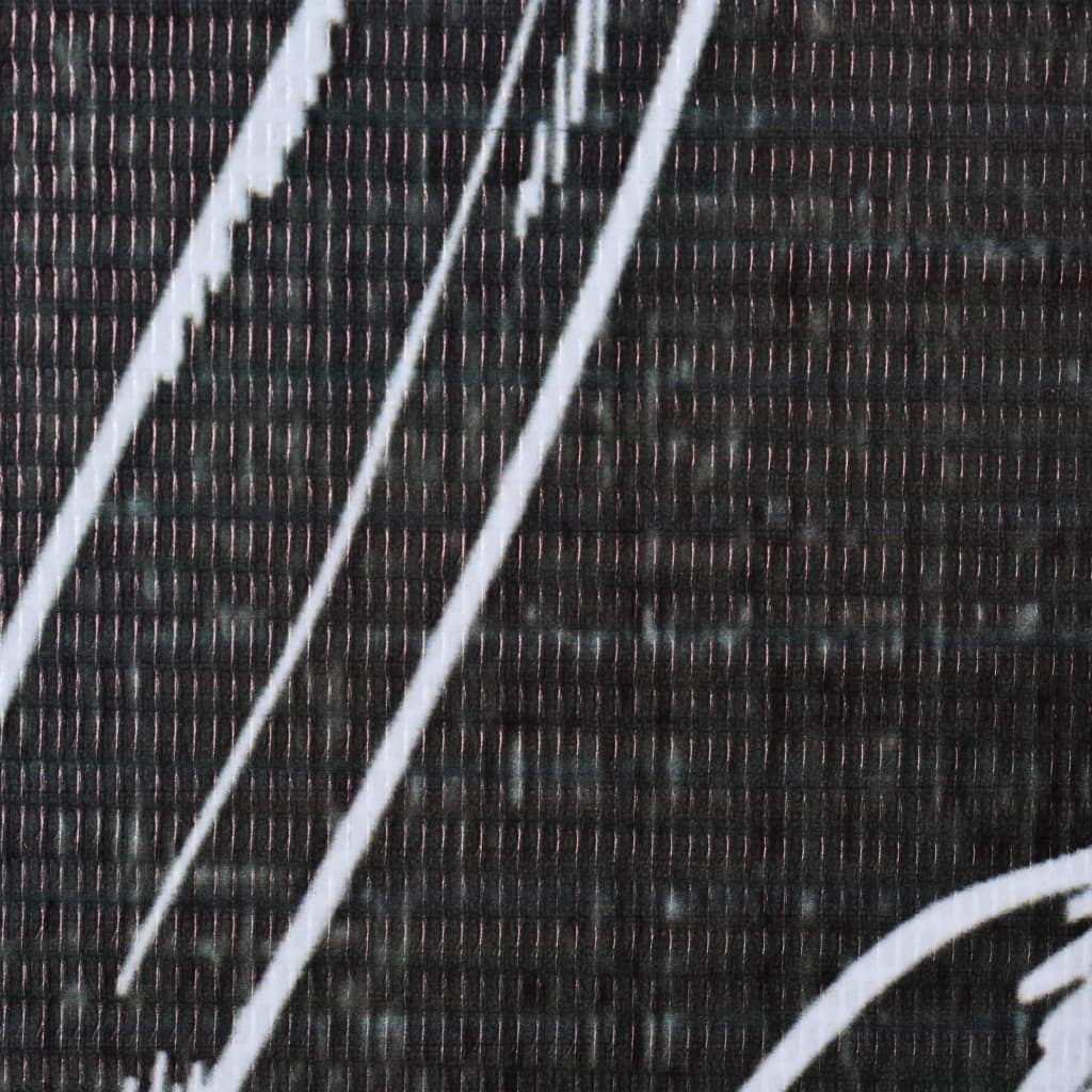 vidaXL 折りたたみ式ルームディバイダー 160x170cm 羽 ブラック＆ホワイト
