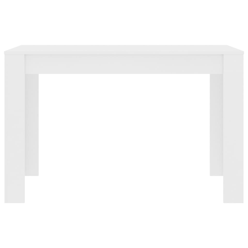 vidaXL ダイニングテーブル 白色 120x60x76cm パーティクルボード