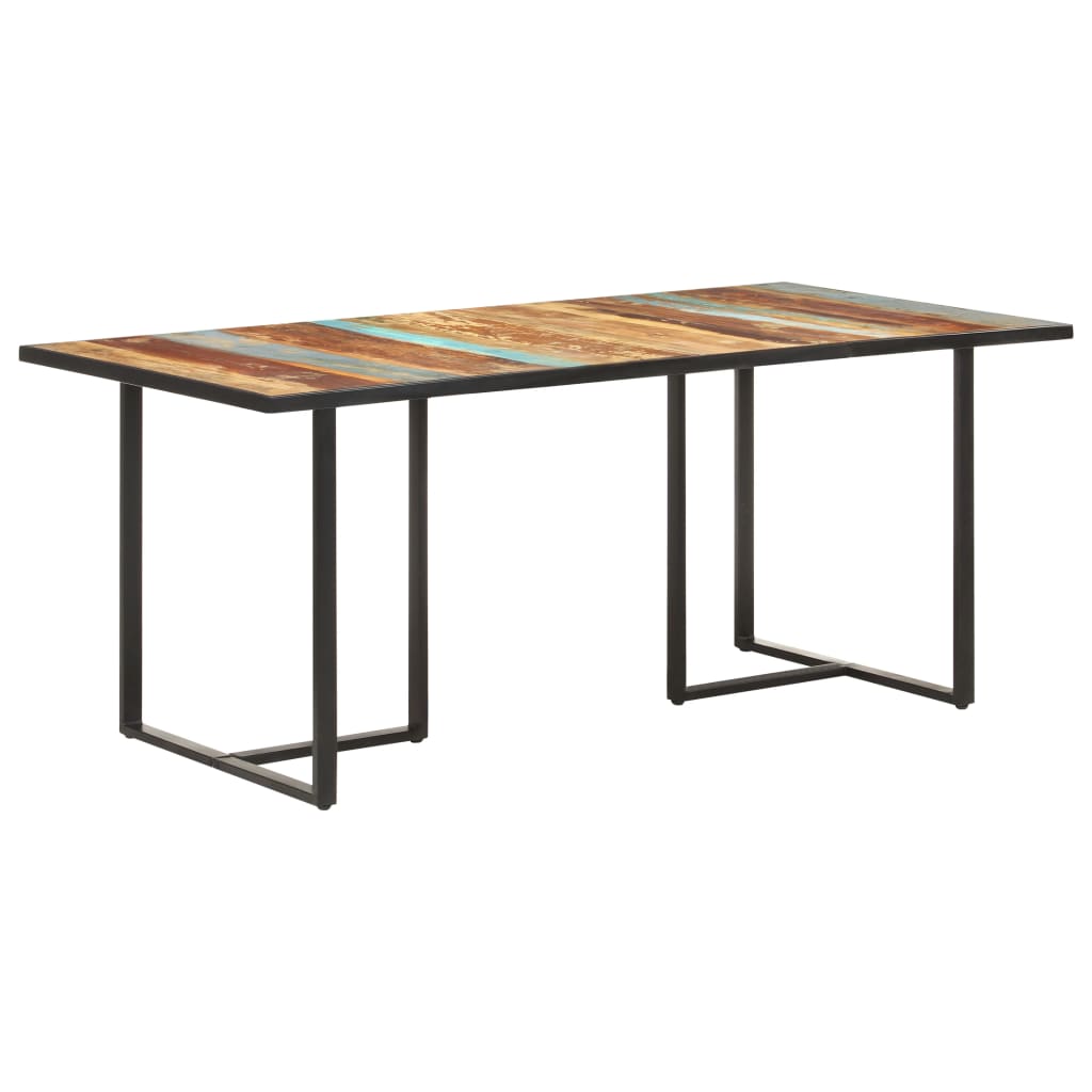 vidaXL ダイニングテーブル 180cm 無垢の再生木材