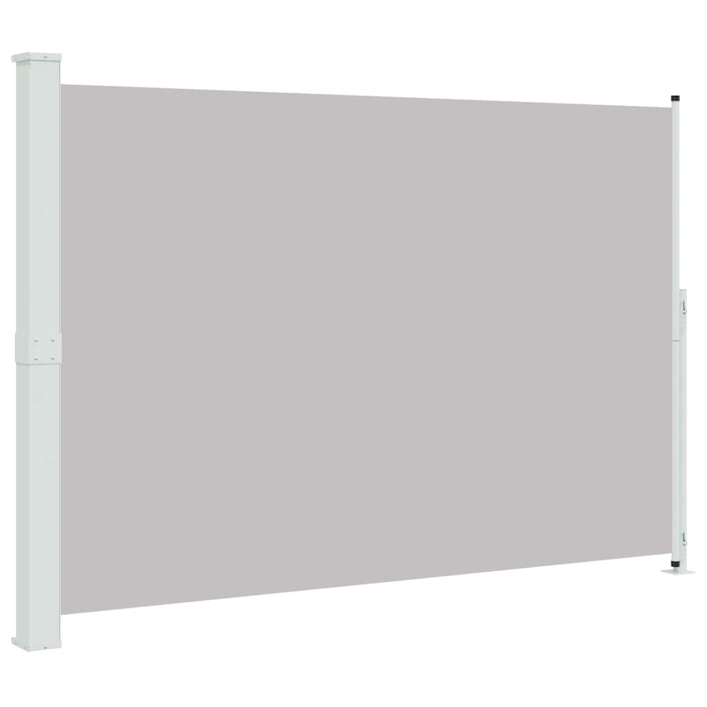 vidaXL パティオ用 引き込み式サイドオーニング 200x314cm グレー