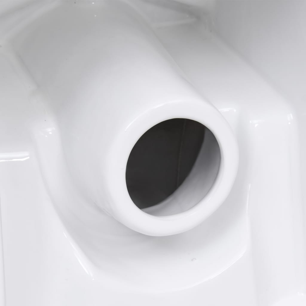 vidaXL トイレ 後方水流式 セラミック製 ホワイト