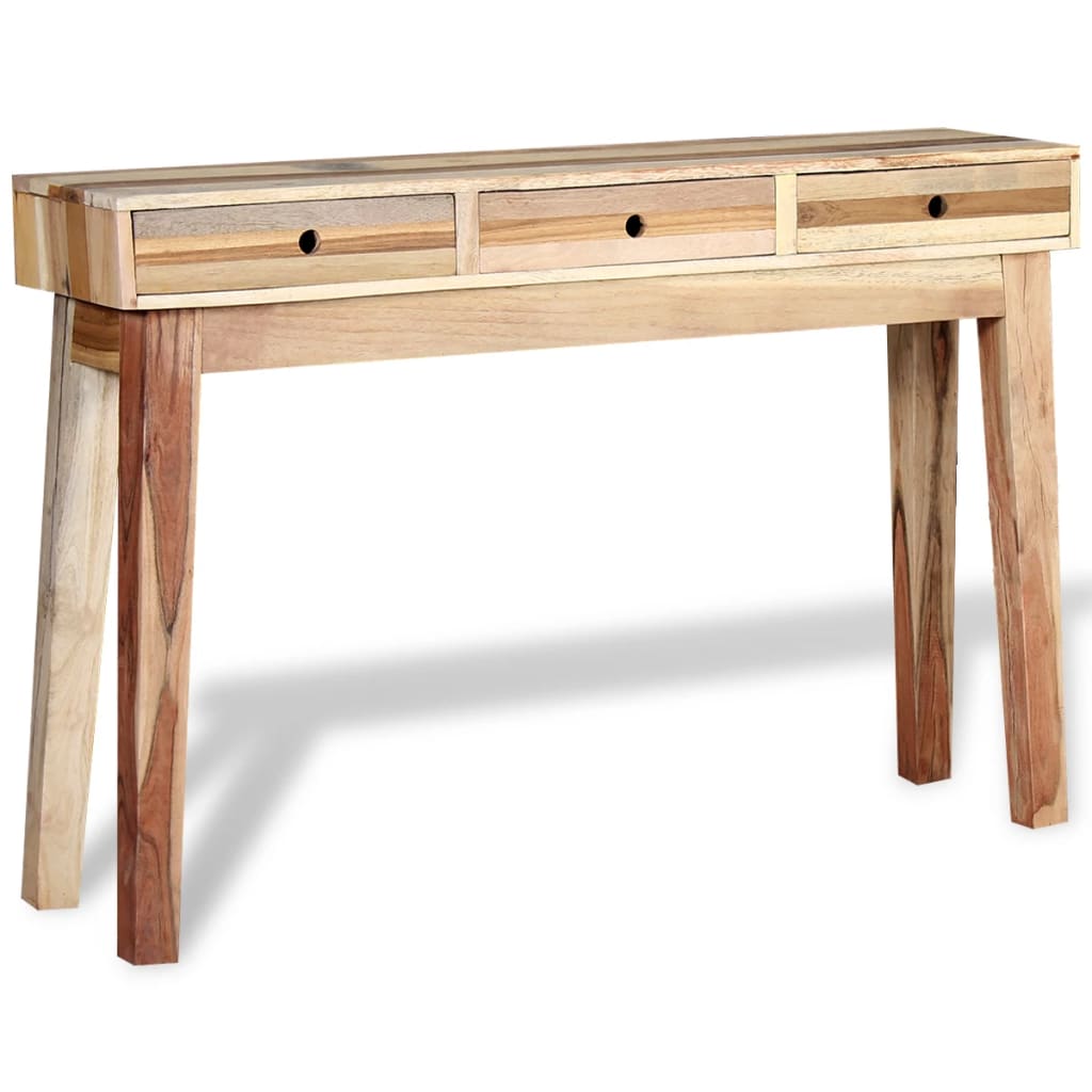 vidaXL コンソールテーブル 無垢の再生木材