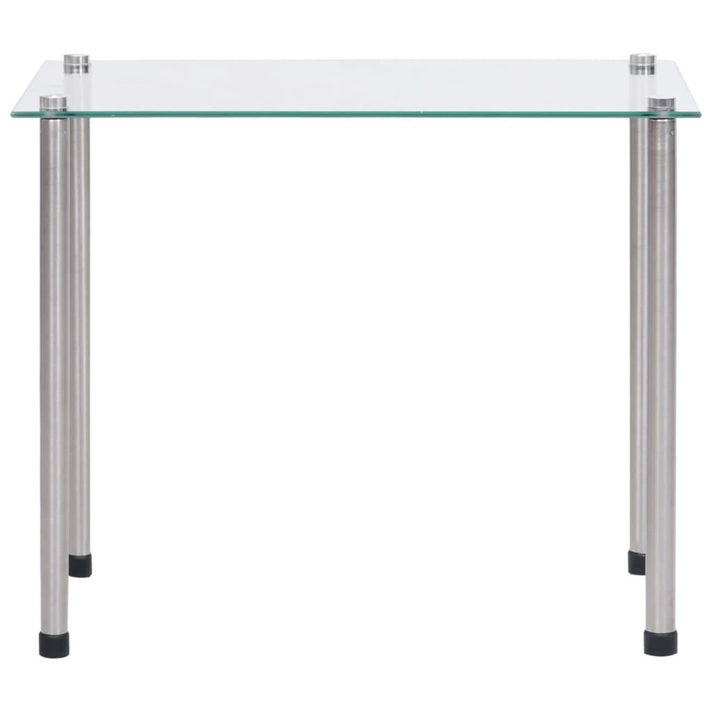 vidaXL ネスティングテーブル 3点 透明 強化ガラス製