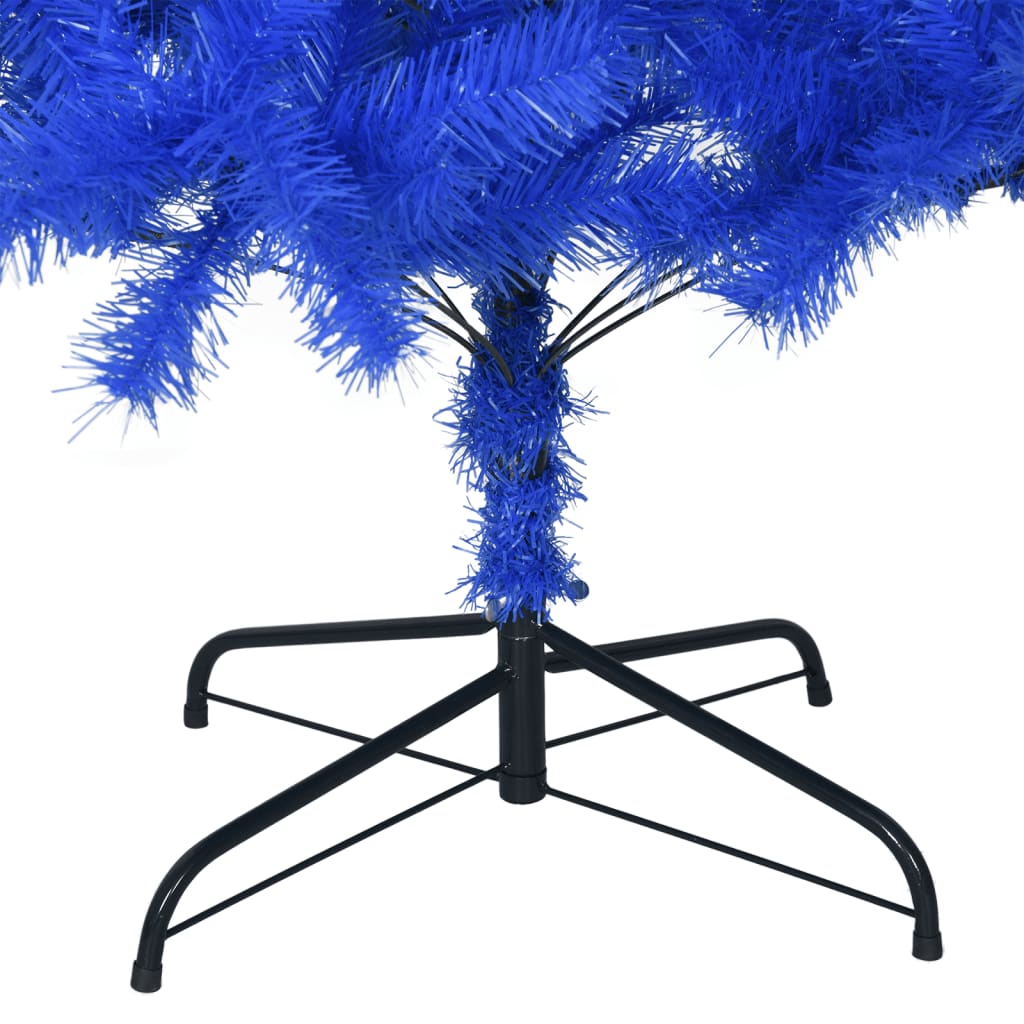 vidaXL クリスマスツリー スタンド付 ブルー 210cm PVC製