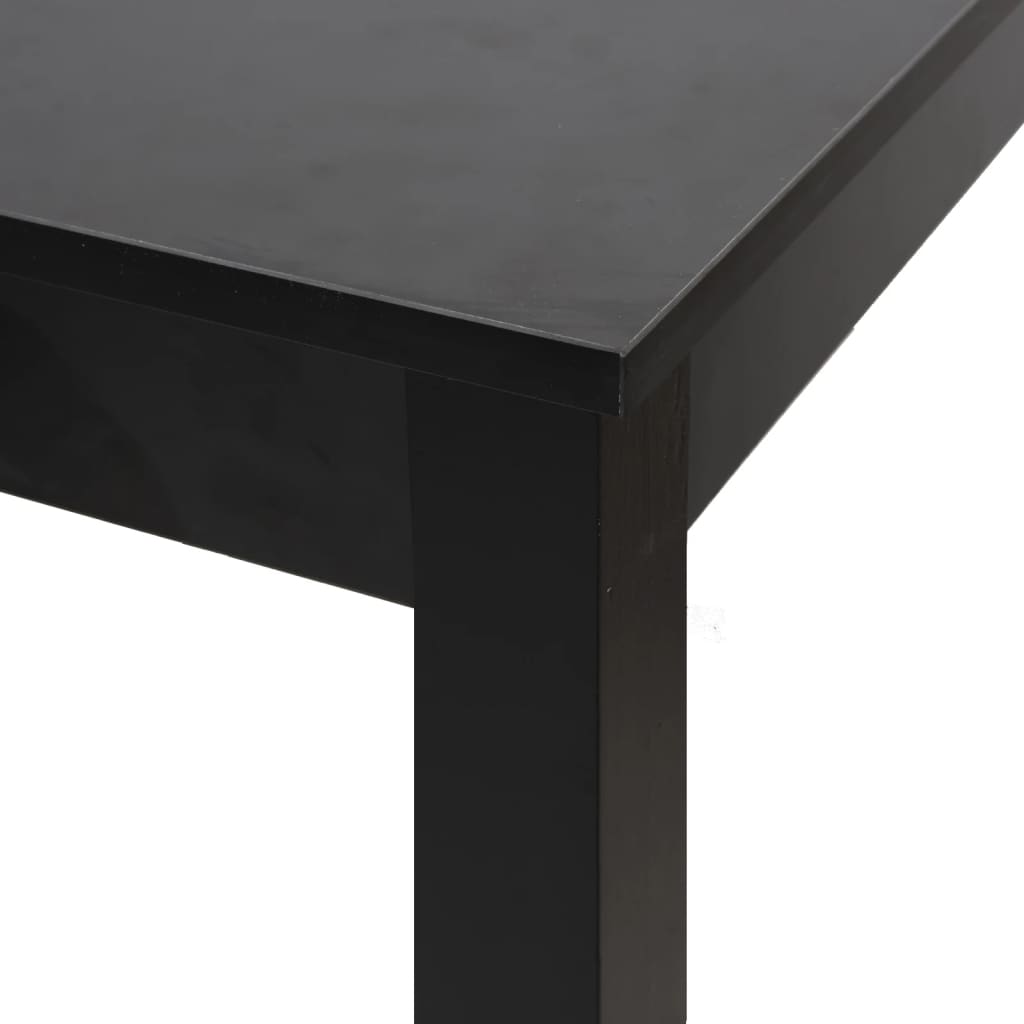 vidaXL バーテーブル MDF製 ブラック 55x55x107cm