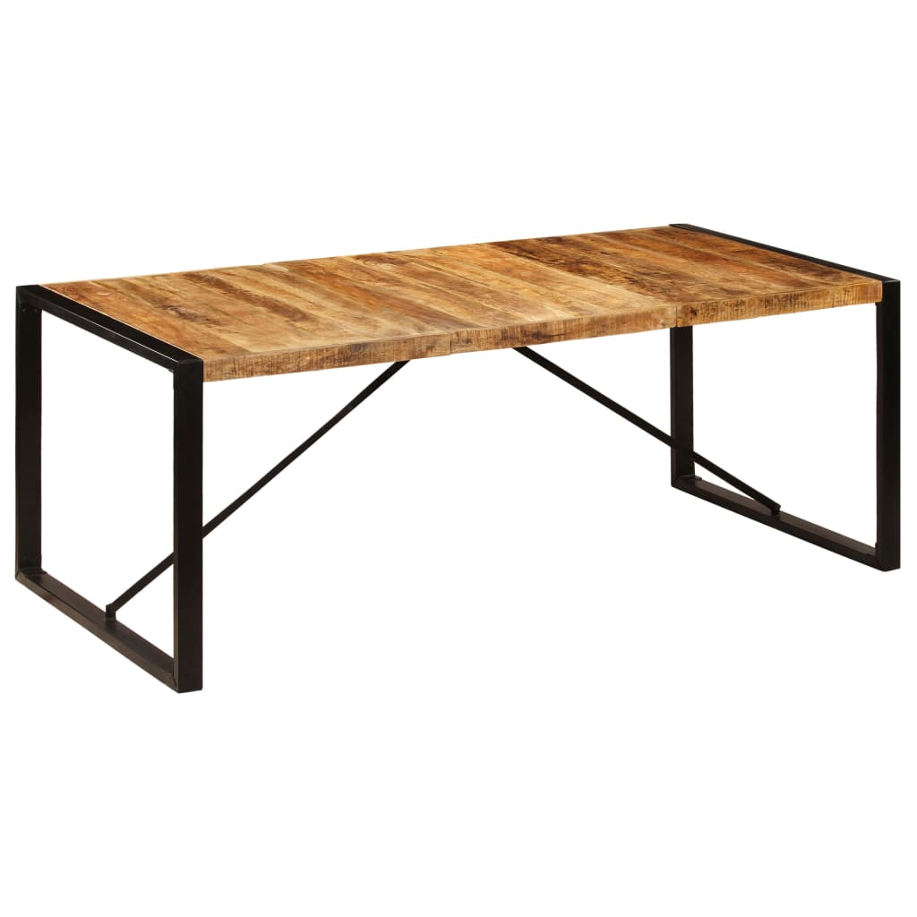vidaXL ダイニングテーブル マンゴー無垢材 200x100x75cm