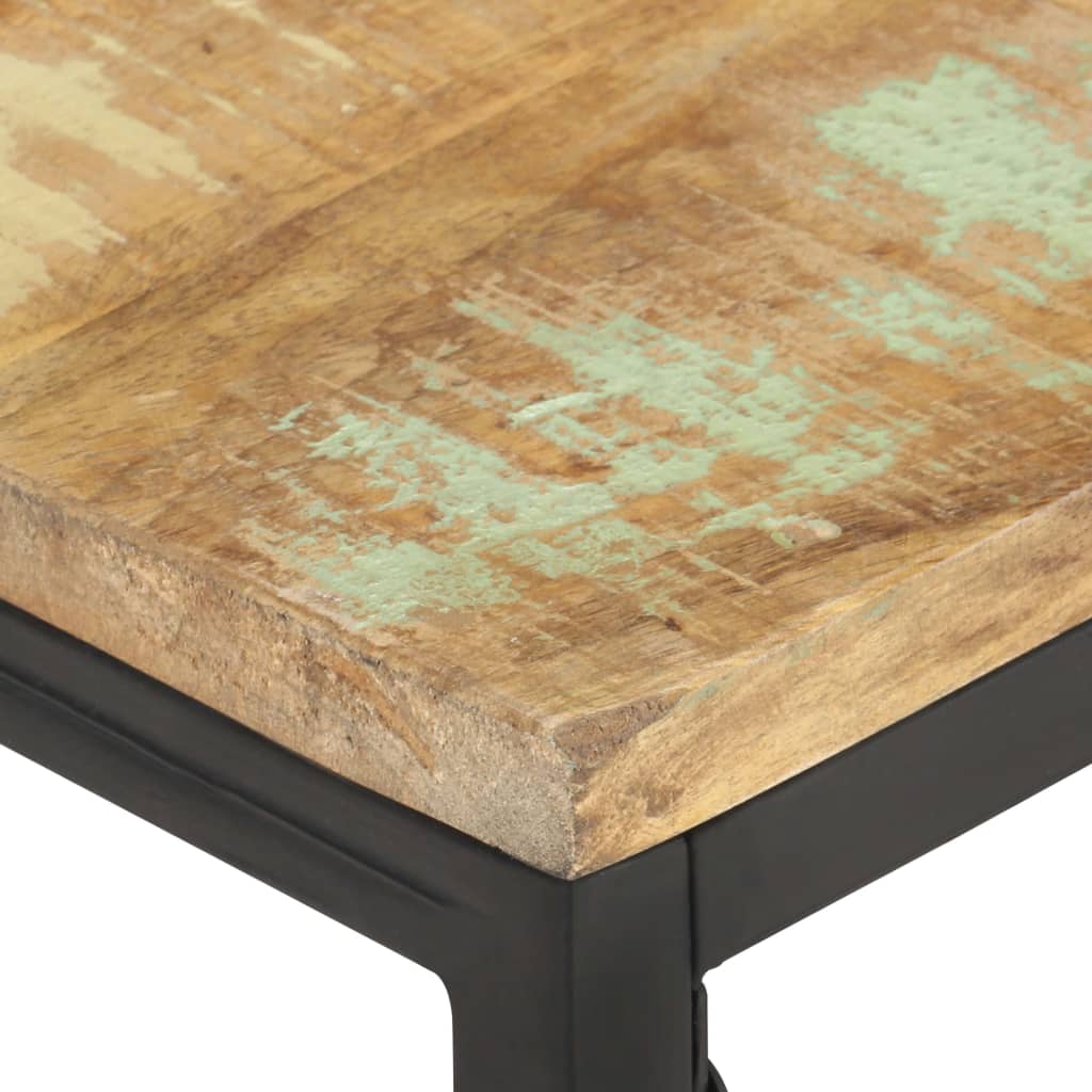 vidaXL コーヒーテーブル 110x60x35cm 無垢の再生木材