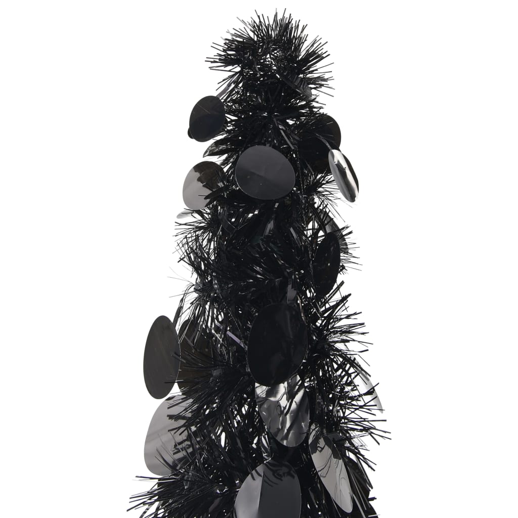 vidaXL ポップアップ フェイククリスマスツリー ブラック 150cm PET製