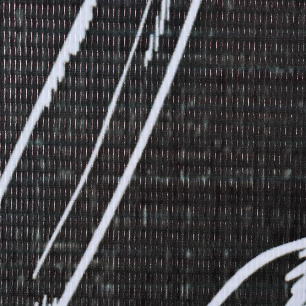 vidaXL 折りたたみ式ルームディバイダー 228x170cm 羽 ブラック＆ホワイト