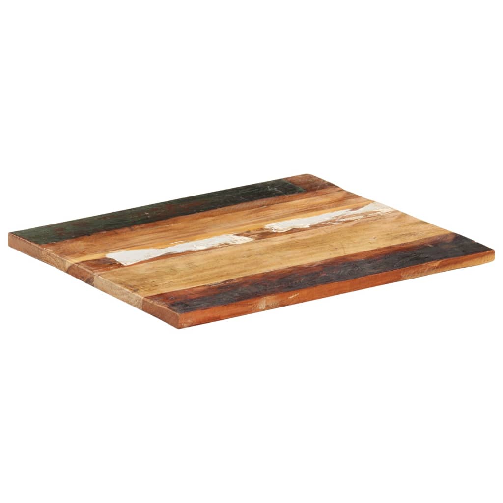 vidaXL テーブルトップ 長方形 60x70cm 25-27mm 無垢の再生木材