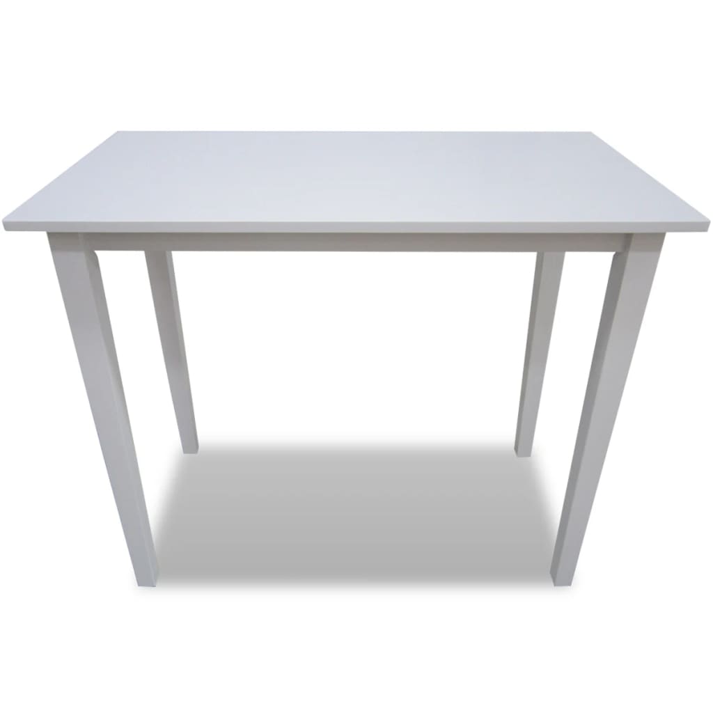 vidaXL 木製バーテーブル ホワイト