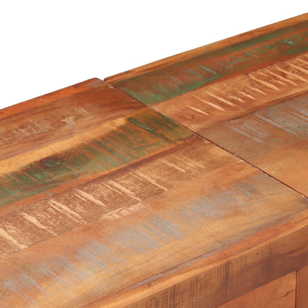 vidaXL サイドボード 無垢の再生木材 150x35x75cm