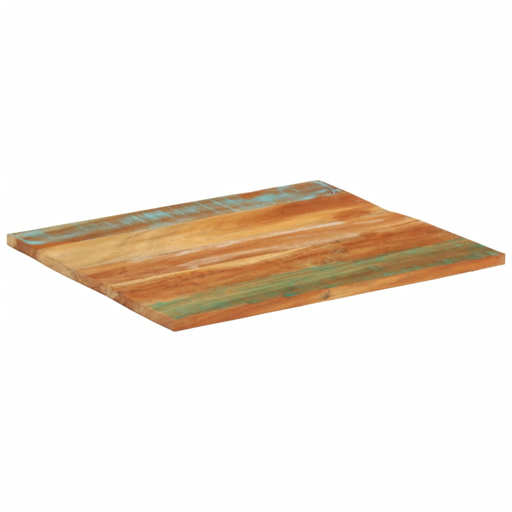 vidaXL テーブルトップ 長方形 70x80cm 25-27mm 無垢の再生木材