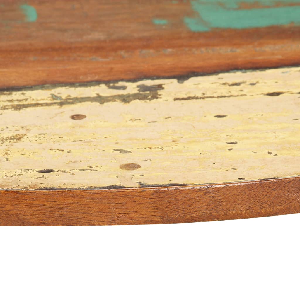vidaXL テーブルトップ 円型 50cm 15-16mm 無垢の再生木材