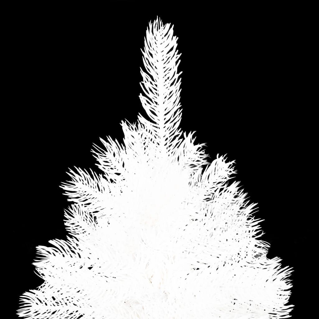 vidaXL 人工クリスマスツリー 本物そっくり 針葉付き 210cm ホワイト