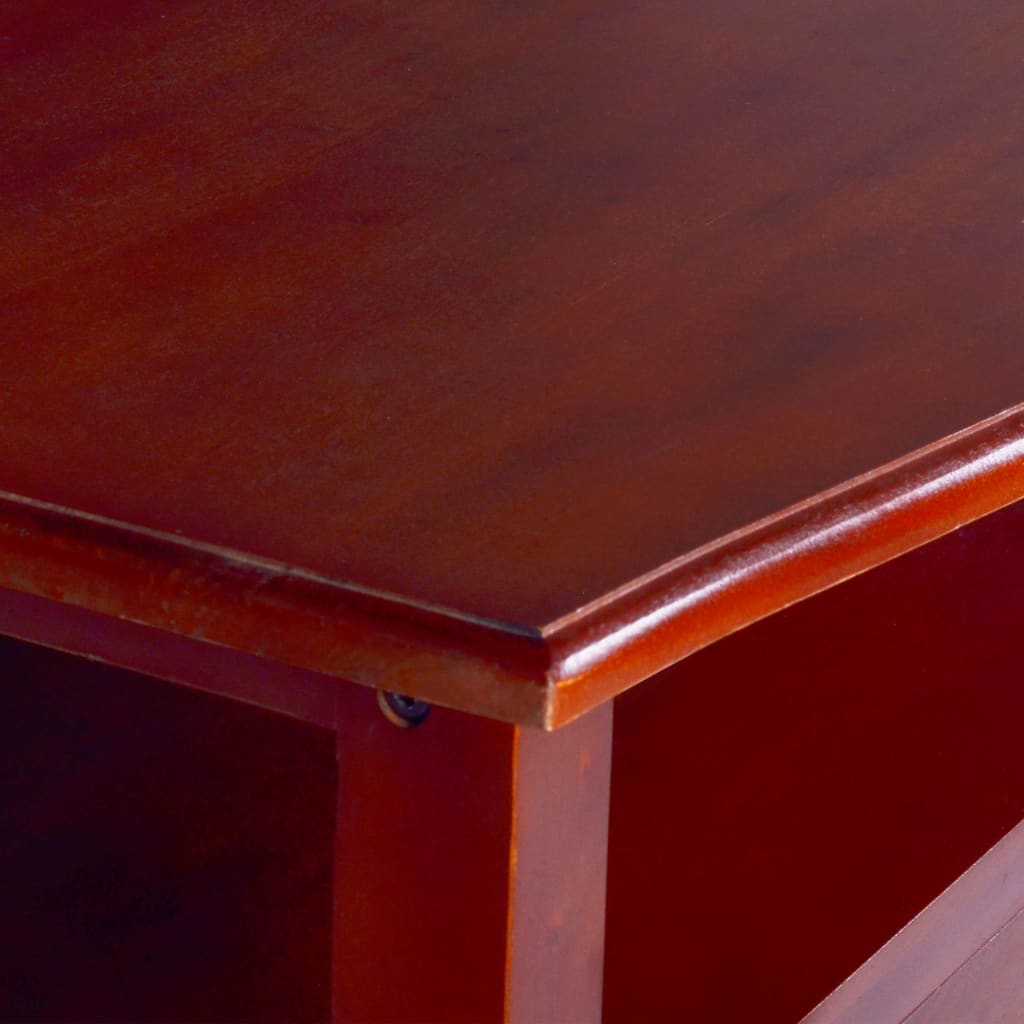 vidaXL コーヒーテーブル クラシカルブラウン 90x50x40cm マホガニー無垢材