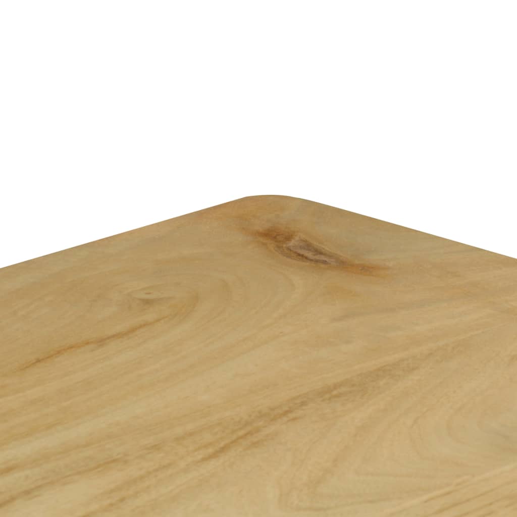 vidaXL コンソールテーブル 120x35x76cm マンゴーウッド 無垢材＆スチール