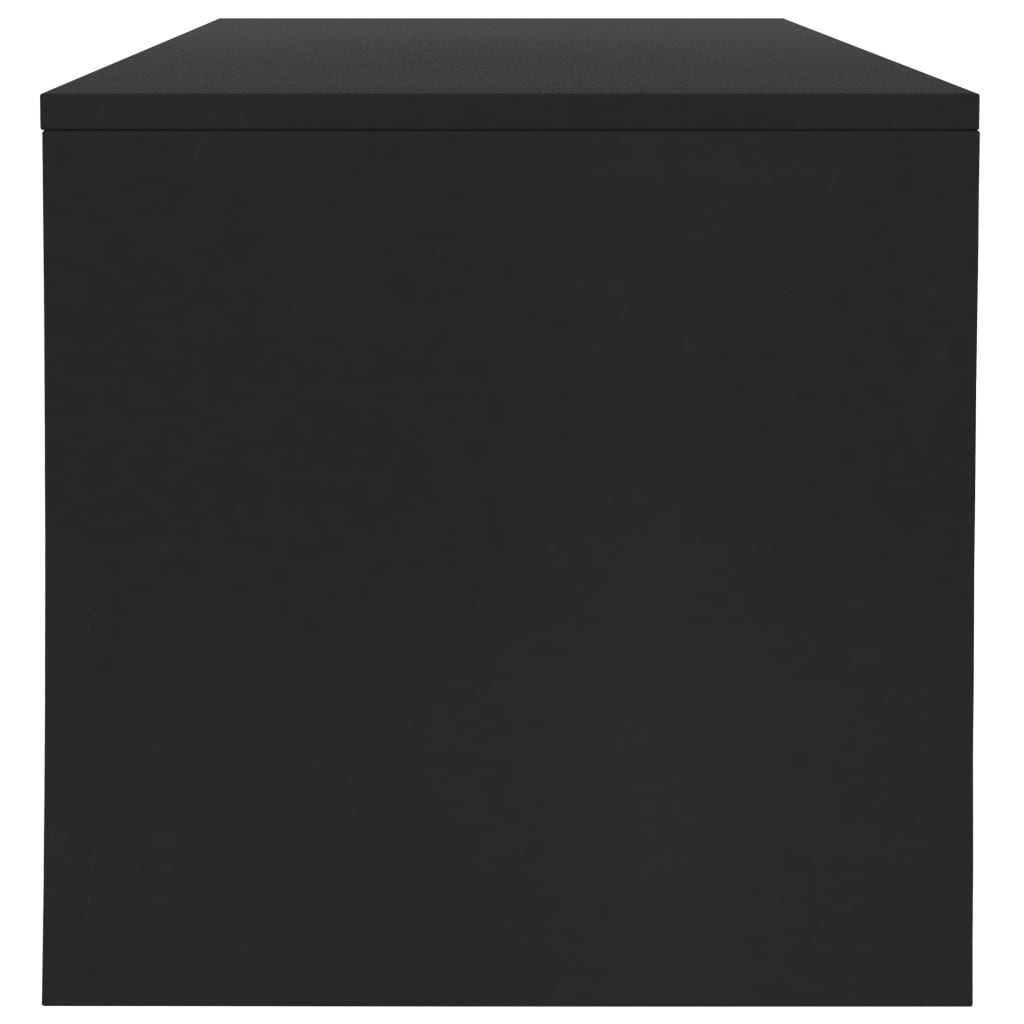 vidaXL コーヒーテーブル ブラック 100x40x40cm パーティクルボード