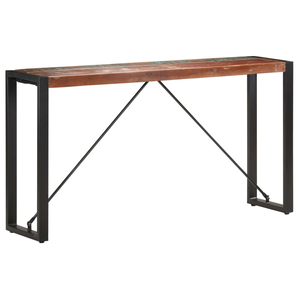 vidaXL コンソールテーブル 150x35x76cm 無垢の再生木材