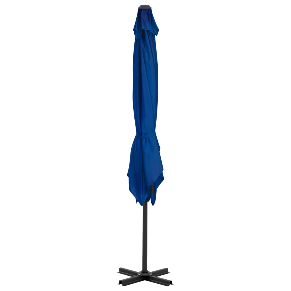 vidaXL カンチレバーパラソル アルミポール付 ブルー 250 × 250 cm