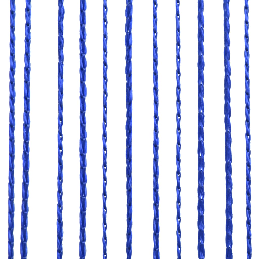 vidaXL ストリングカーテン 2点 100x250cm ブルー
