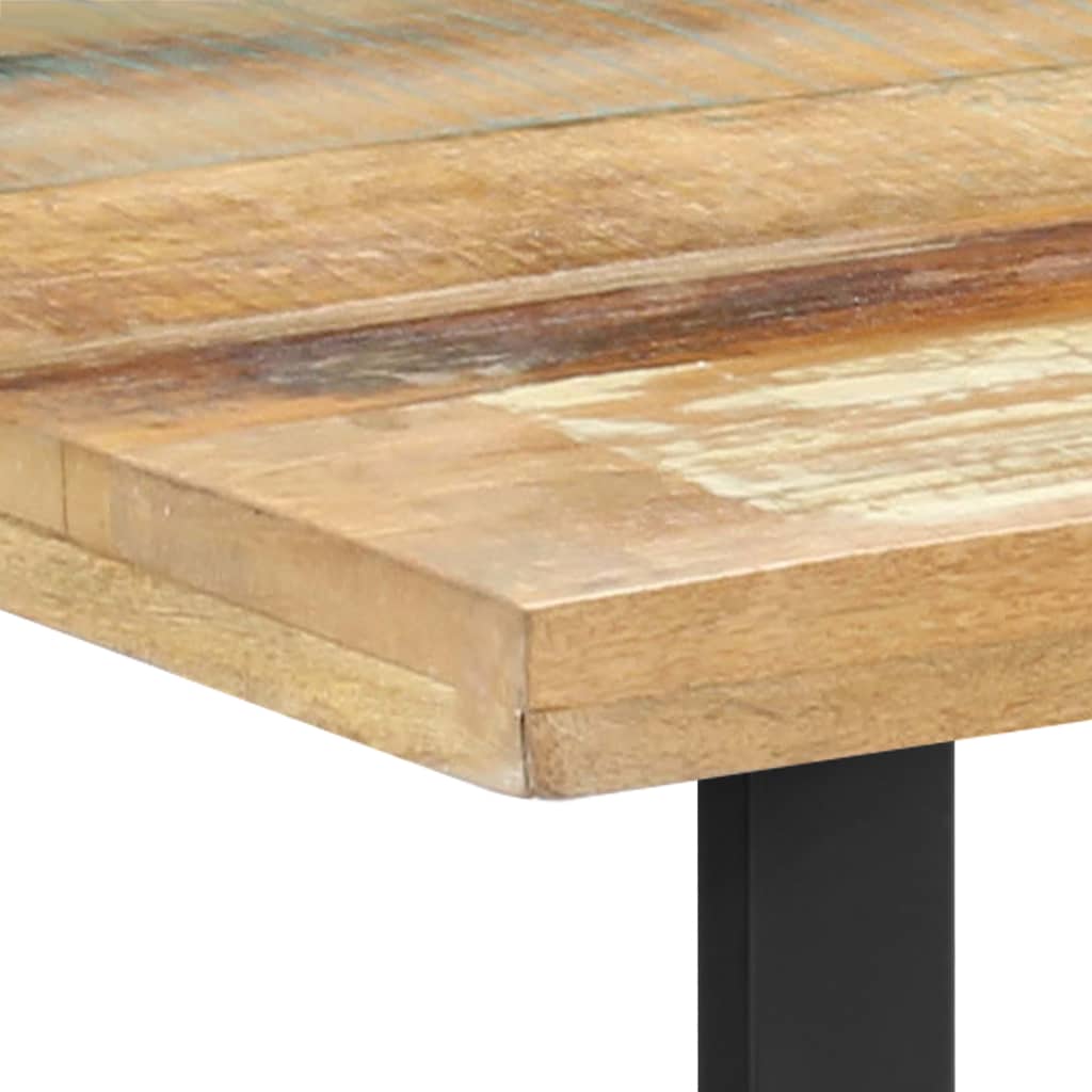 vidaXL ダイニングテーブル 120x60x76cm 無垢の再生木材
