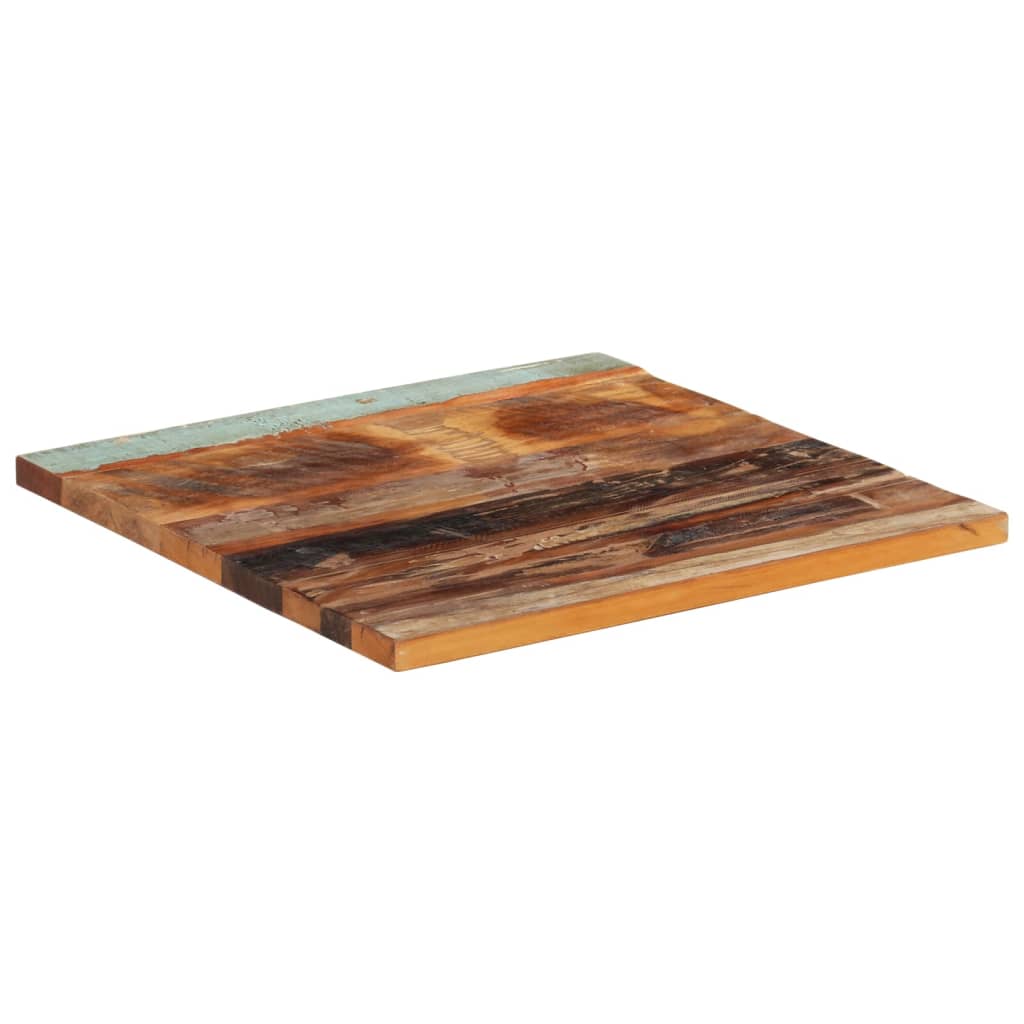 vidaXL テーブルトップ スクエア 60x60cm 25-27mm 無垢の再生木材