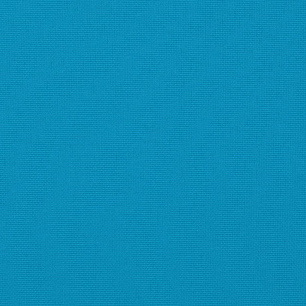 vidaXL ガーデンハイバックチェア クッション 6点 ブルー 120x50x3 cm ファブリック